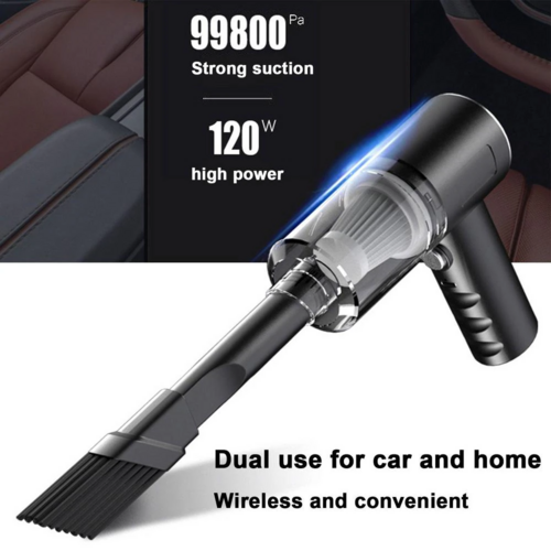 120W Kablosuz El Süpürgesi – Mini Taşınabilir Araba ve Ev Süpürgesi