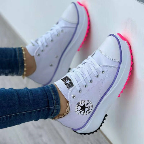 Bağcıklı Kanvas Spor Ayakkabı – Rahat Günlük Sneaker