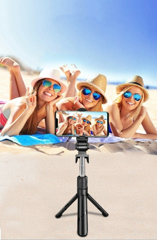 3-in-1 Tripod Bluetooth Selfie Çubuğu – Dolgu Işıklı Akıllı Telefon İçin