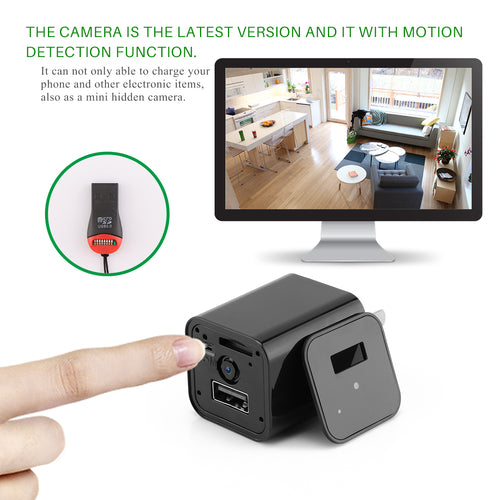 HD 1080P Gizli Kameralı USB Şarj Cihazı – Ev Güvenlik Kamerası