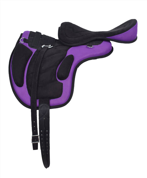 New Treeless Freemax Synthetic Horse Riding Saddle & Tack With Girth